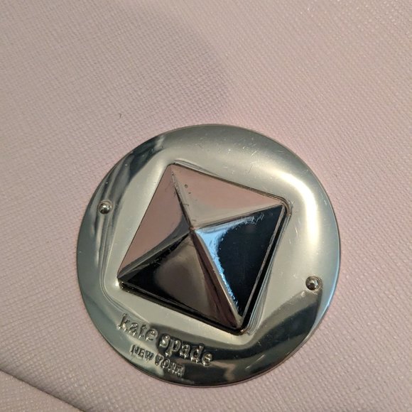 Good Condition Kate Spade Leather Blush Pink Flap Crossbody Bag - Picture 7 of 7